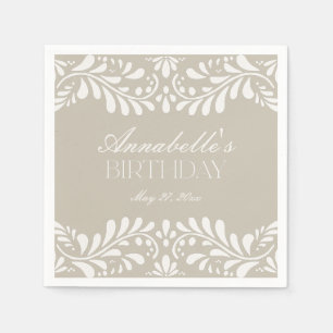 Serviette En Papier Talavera beige Carrelage Espagne Fiesta Anniversai