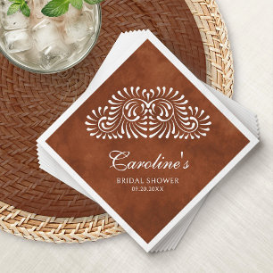 Serviette En Papier Talavera Terre Cuite Fête de Fiançailles