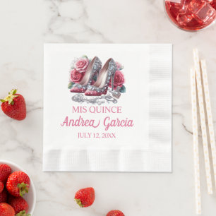 Serviette En Papier Talons de Quinceanera