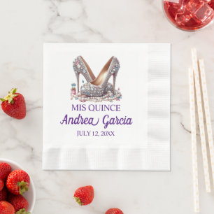 Serviette En Papier Talons hauts de Quinceanera
