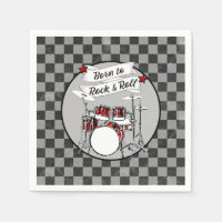 Tambours nés à Rock & Roll Drummer Party Drum Kit