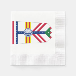 Serviette En Papier Tampa city flag