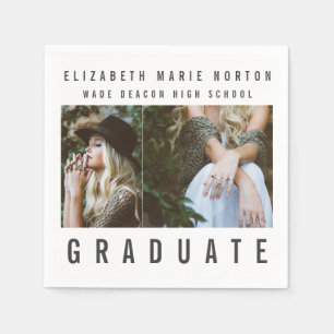 Serviette En Papier Tapez les serviettes de graduation