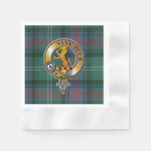 Serviette En Papier Tartan et insigne de Sutherland