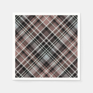 Serviette En Papier Tartan plat classique