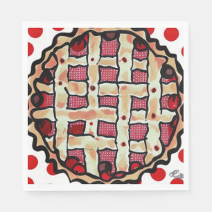 Serviette En Papier Tarte aux cerises
