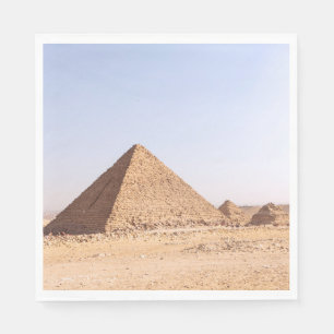Serviette En Papier Tasse à café Pyramides d'Égypte