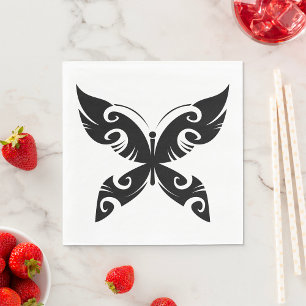 Serviette En Papier Tatouage Tribal Papier Tatouage Gras Noir Style En