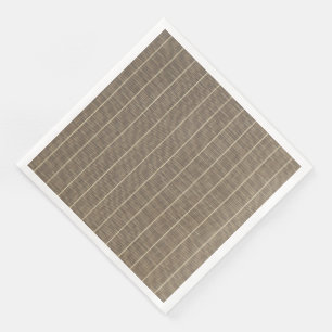 Serviette En Papier Taupe classique avec bande