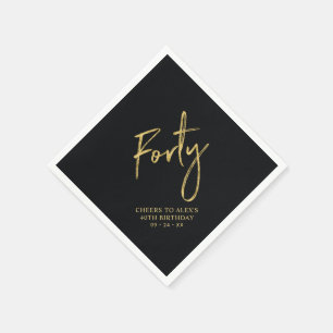 Serviette En Papier Tchin Tchin Quarante   Fête d'anniversaire 40 ans 