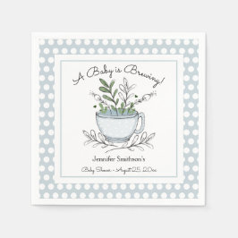 Serviette En Papier Tea Cup Tea Party Baby shower serviettes