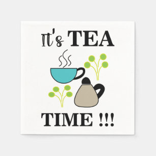 Serviette En Papier Tea Time Tea Cup Party
