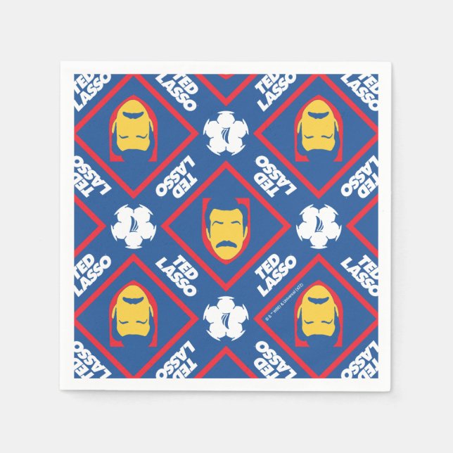 Serviette En Papier Ted Lasso Motif (Devant)