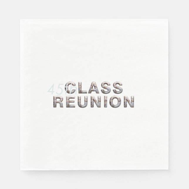 Serviette En Papier TEE 45e Réunion de classe (Devant)