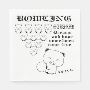 Serviette En Papier Tee de Bowling