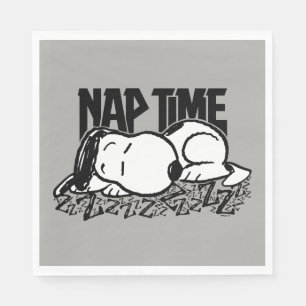 Serviette En Papier Tee - shirt Snoopy Nap Time
