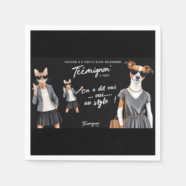 SERVIETTE EN PAPIER TEEMIGINON (Devant)