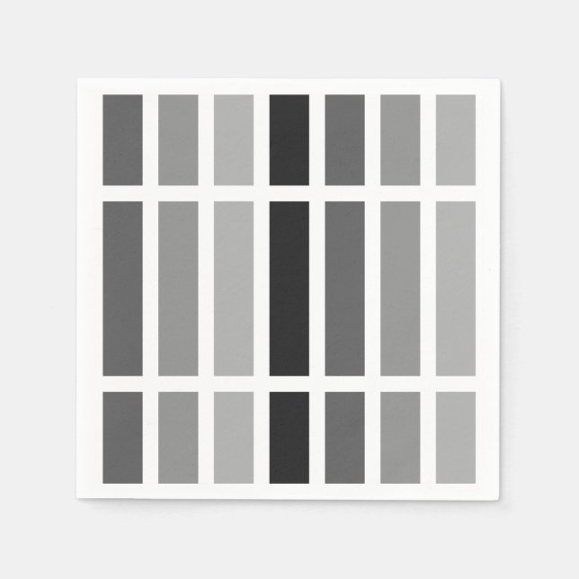 Serviette En Papier Teintes gris argenté (Devant)