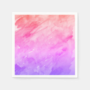 Serviette En Papier Teinture d'aquarelle Abstraite Neon