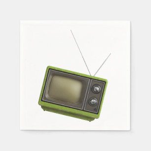 Serviette En Papier Télévision rétro