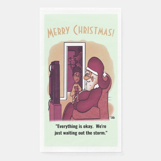 Serviette En Papier Tempête de vacances (Devant)