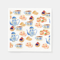 Temps de thé Napkin papier