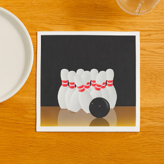 Serviette En Papier Ten Pin Bowling Strike