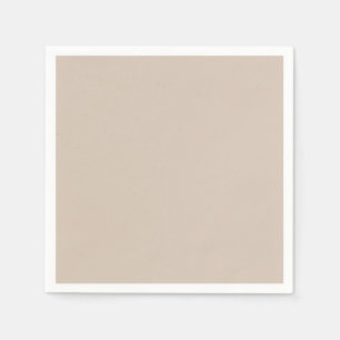 Serviette En Papier Tendance Couleur douce Taupe Papier minimaliste