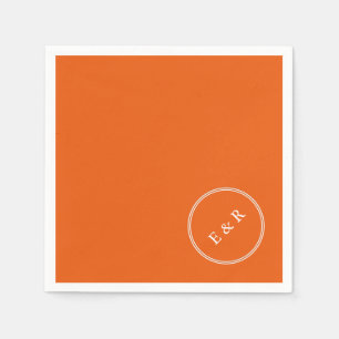 Serviette En Papier Tendance des couleurs solides Soda orange