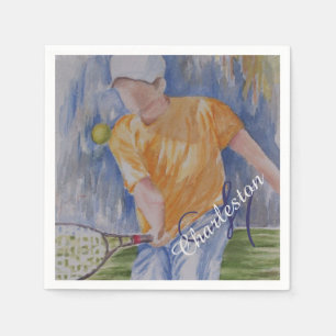 Serviette En Papier Tennis Anniversaire Fête