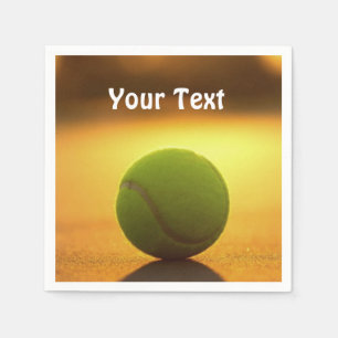 Serviette En Papier Tennis Ball Tennis Court Personnaliser la Personna