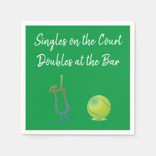 Serviette En Papier Tennis & Cocktails