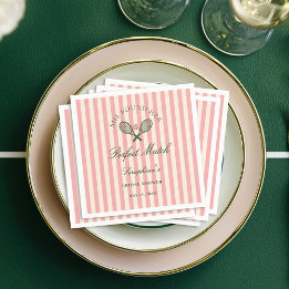 Serviette En Papier Tennis de mariage parfait match