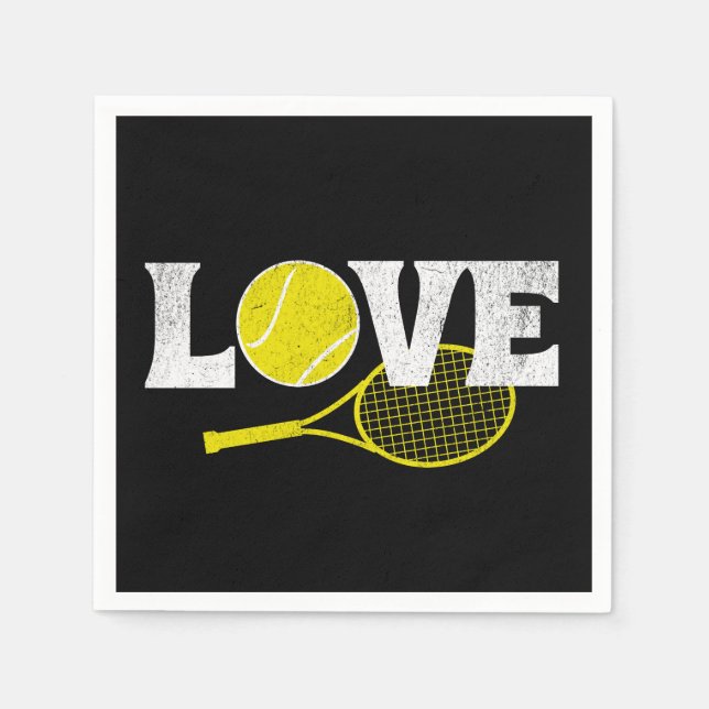 Serviette En Papier Tennis Love (Devant)