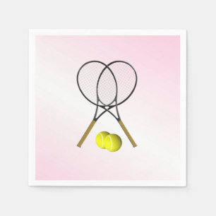 Serviette En Papier Tennis Rose Sports