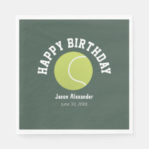 Serviette En Papier Tennis Thème Anniversaire Party Napkins Vaisselle