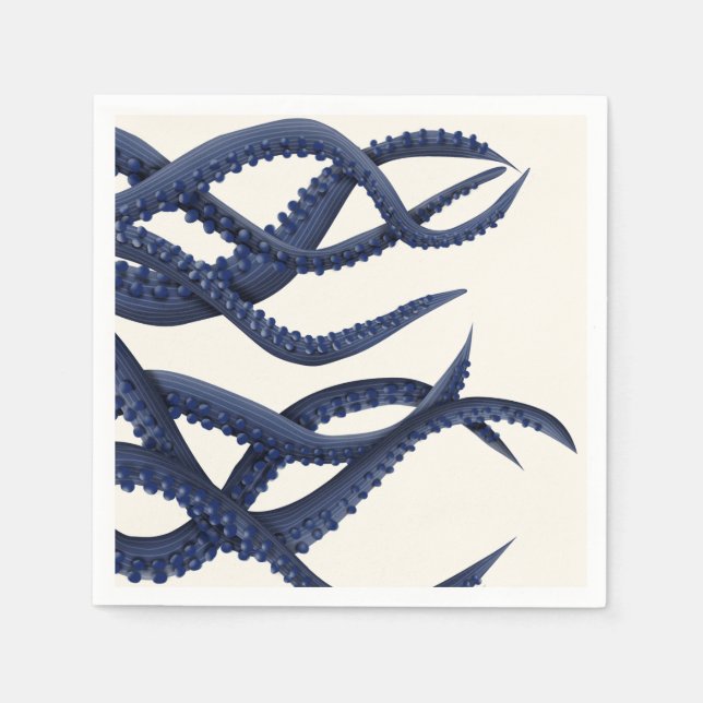 Serviette En Papier Tentacles géants de pieuvre (Devant)