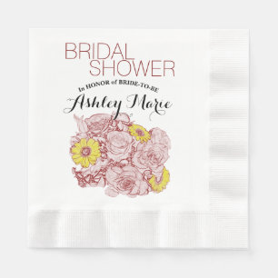 Serviette En Papier Terra Cotta Bouquet Outlets