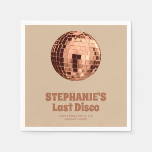 Serviette En Papier Terracotta Dernier Disco Bachelorette Week-end