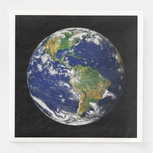 Serviette En Papier TERRE DE L'ESPACE Papier personnalisé Naples