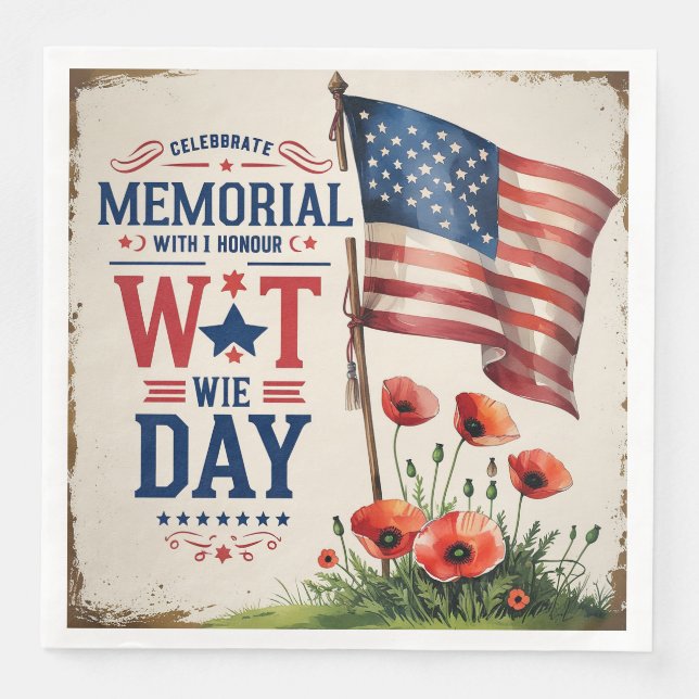 Serviette En Papier Terre des Libres à cause des courageuses serviette (Devant)