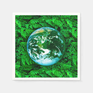 Serviette En Papier Terre verte - conscience écologique