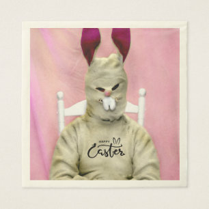 Serviette En Papier Terrible lapin de Pâques