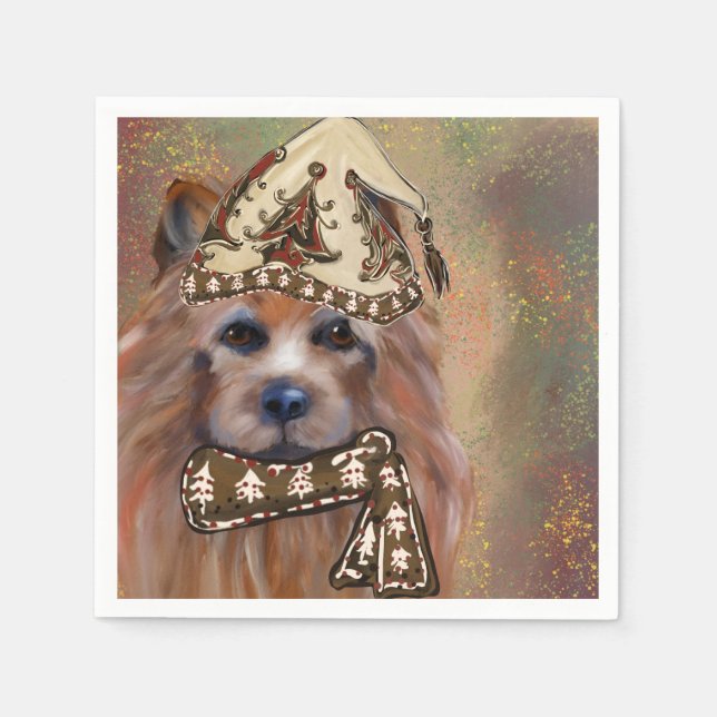 SERVIETTE EN PAPIER TERRIER AUSTRALIEN (Devant)