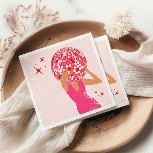 Serviette En Papier Tête de disco (Créateur téléchargé)