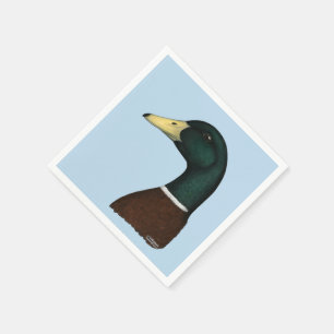 Serviette En Papier Tête Mallard Drake