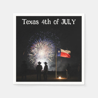 Serviette En Papier Texas 4th of July Paper Party Napkins