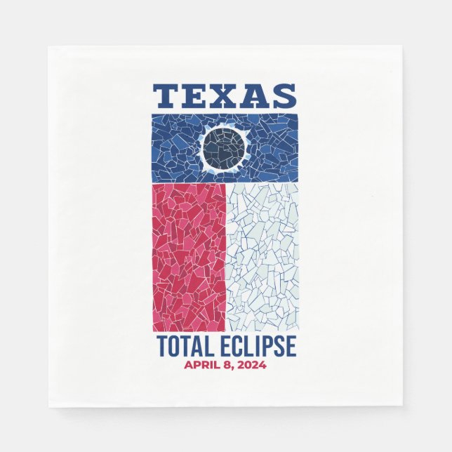 Serviette En Papier Texas Total Eclipse Napkins (Devant)