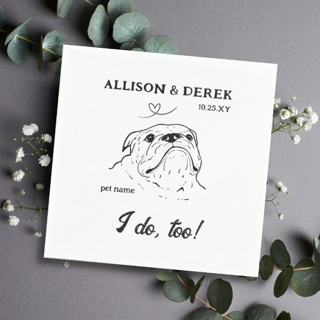 Serviette En Papier Texte personnalisé Je fais trop Chien Chien Chien  (Créateur téléchargé)