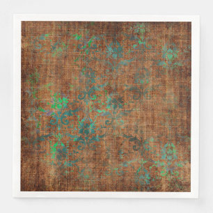 Serviette En Papier Texture des Damas vieilles